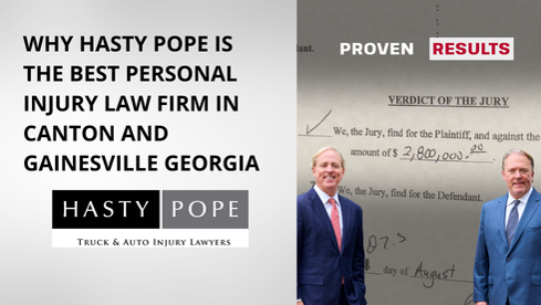 Top Personal Injury Lawyers in Canton and Gainesville Georgia | Hasty Pope